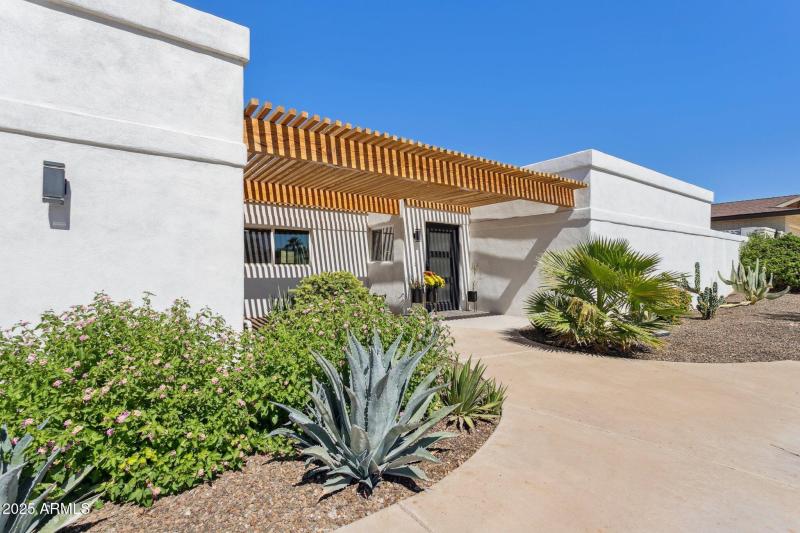 Walkway to the front door