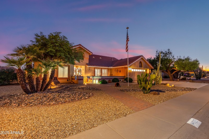 Front Side Twilight view