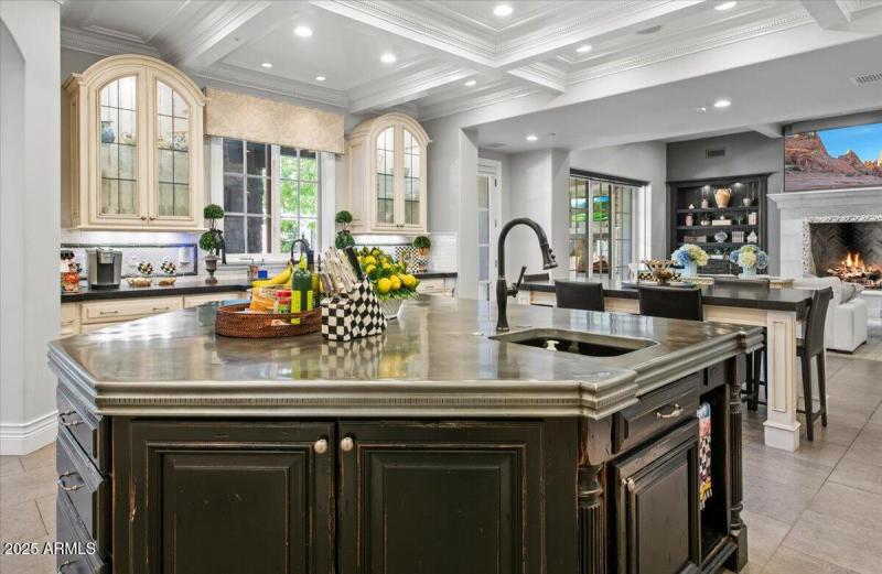 Zinc Clad Kitchen Island