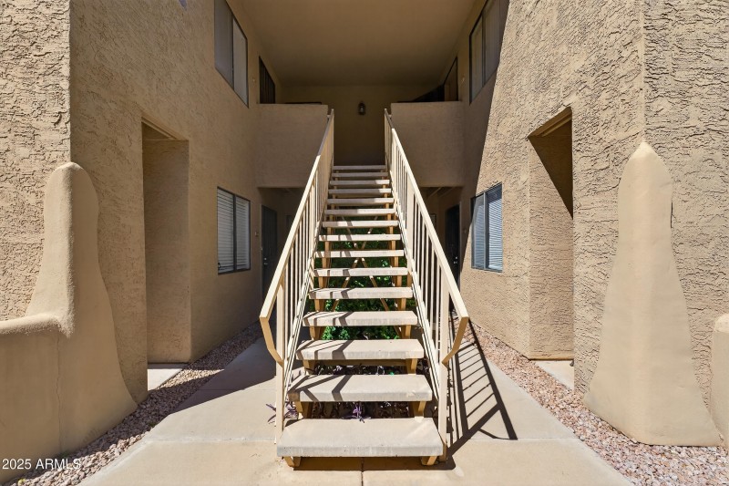 Stairs to front door