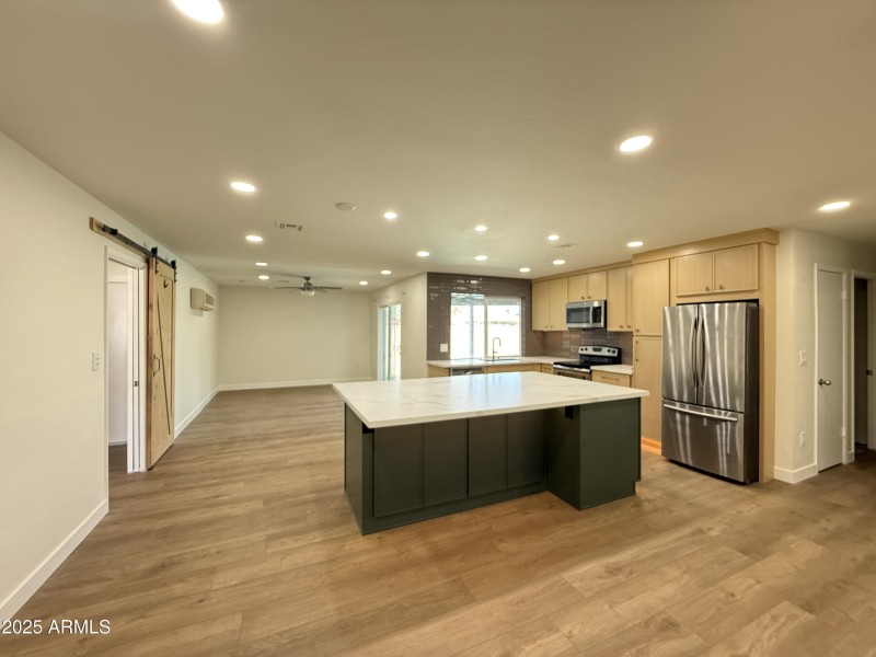Enlarged, Open Kitchen