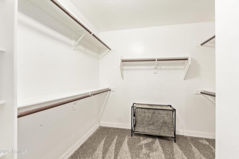 Spacious Master Closet