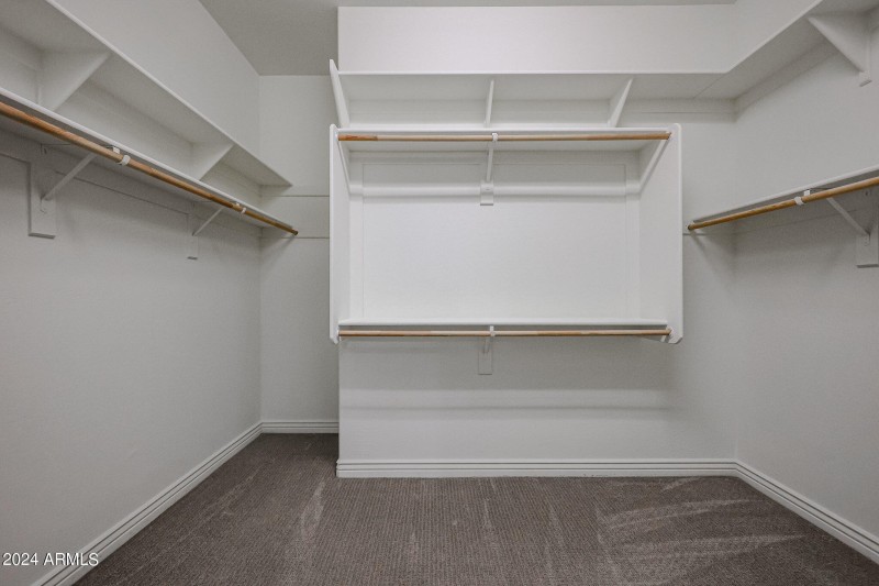 Primary walk in closet