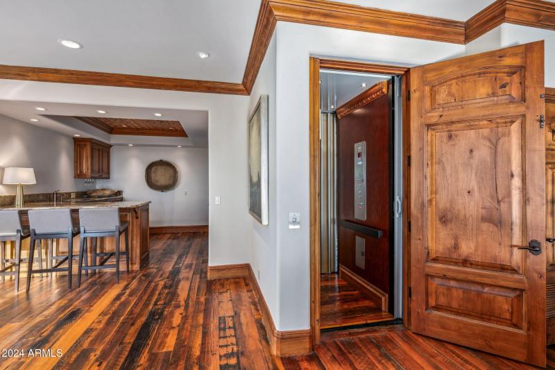 Elevator to Lower Level