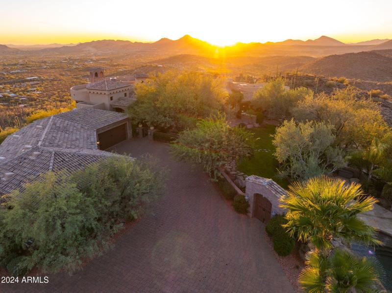 Aerial Driveway View