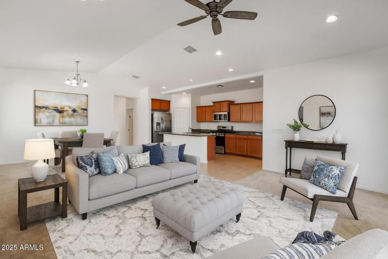 Great Room Virtually Staged