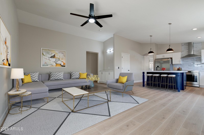 GREAT ROOM VIRTUALLY STAGED