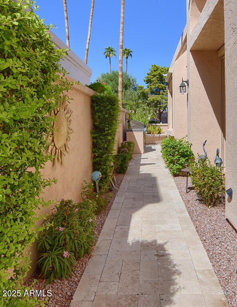 Travertine Pavers Front to Back!