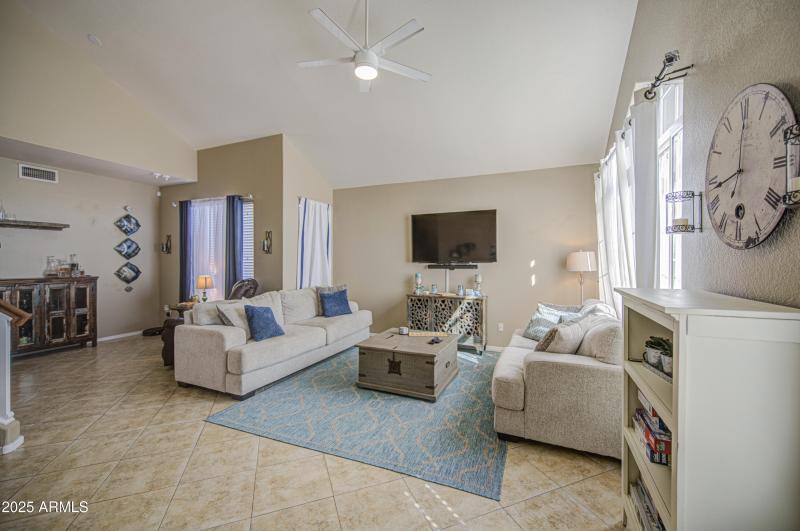 Spacious front living room