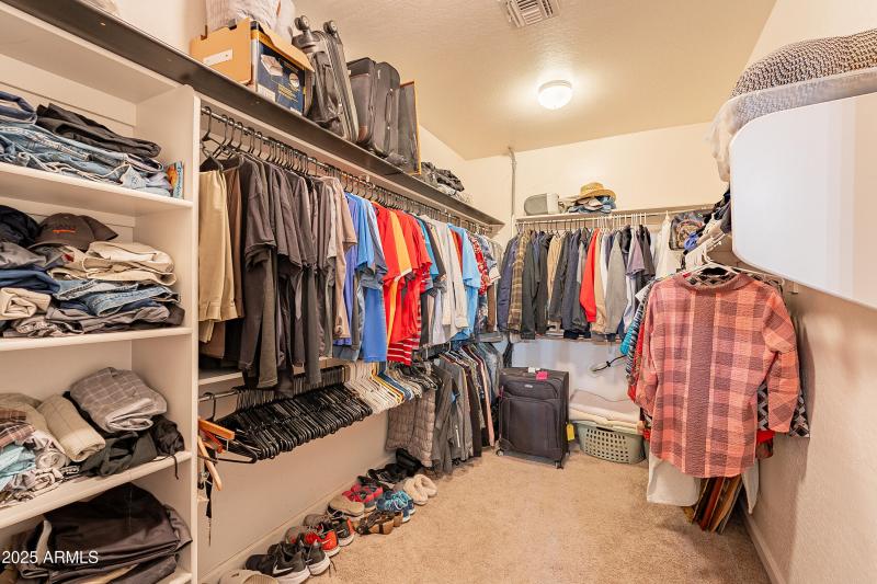Primary walk-in closet