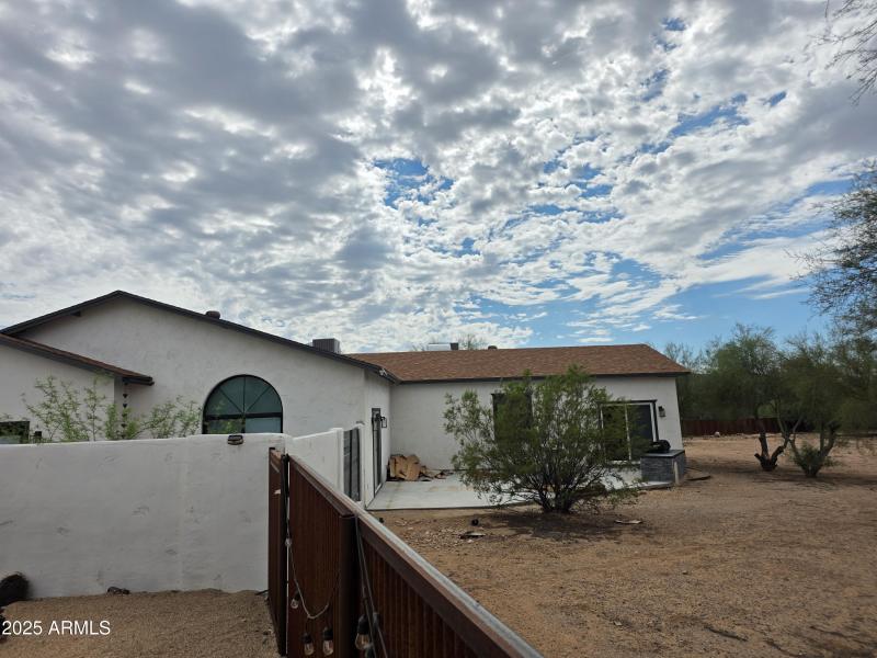 RV Parking and RV gate view to home