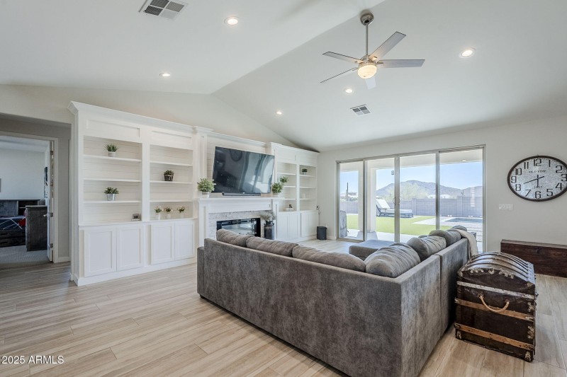 Great Room Built in Cabinets