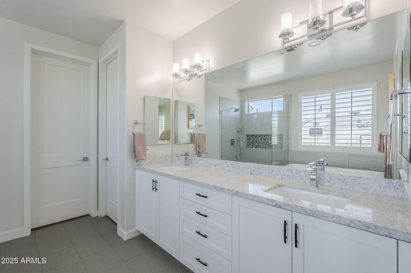 Quartz Counters Double Sink Vanity