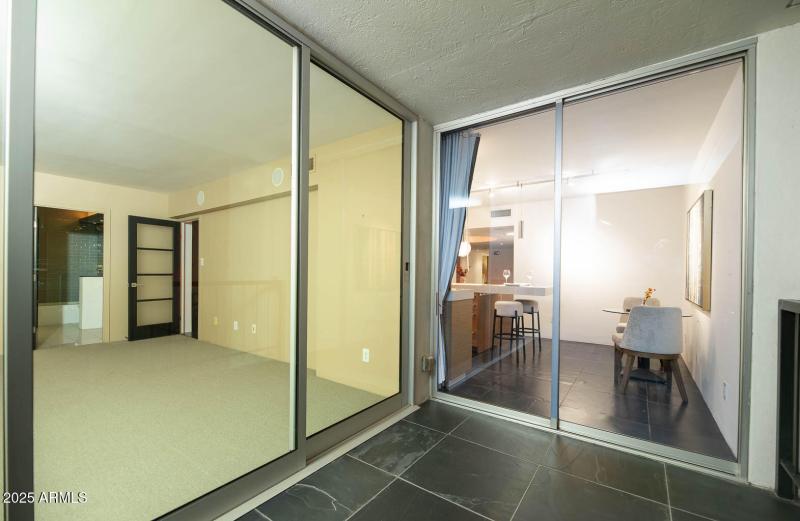 33 North Balcony looking in to Guest and