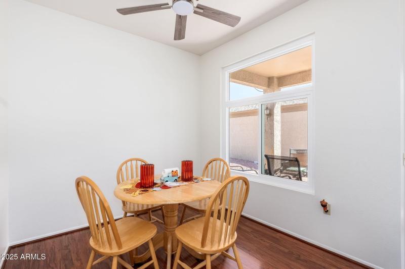 Dining area off kitchen