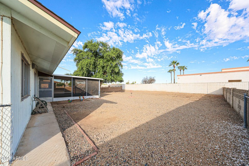 Fenced Back Yard