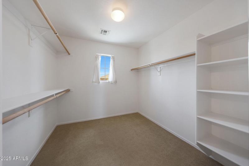 Master walk in closet