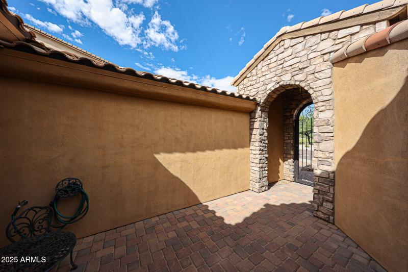 Courtyard is Fully Enclosed