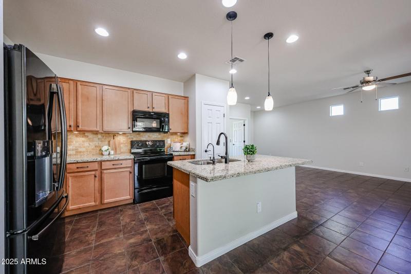 Warm Natural Kitchen Cabinets