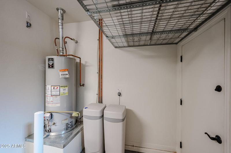 Water Softener and Storage Rack