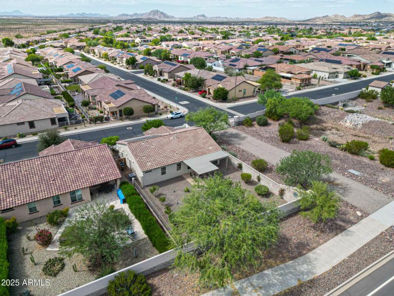 Aerial View of Backyard