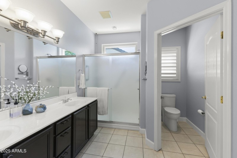 Primary double vanity