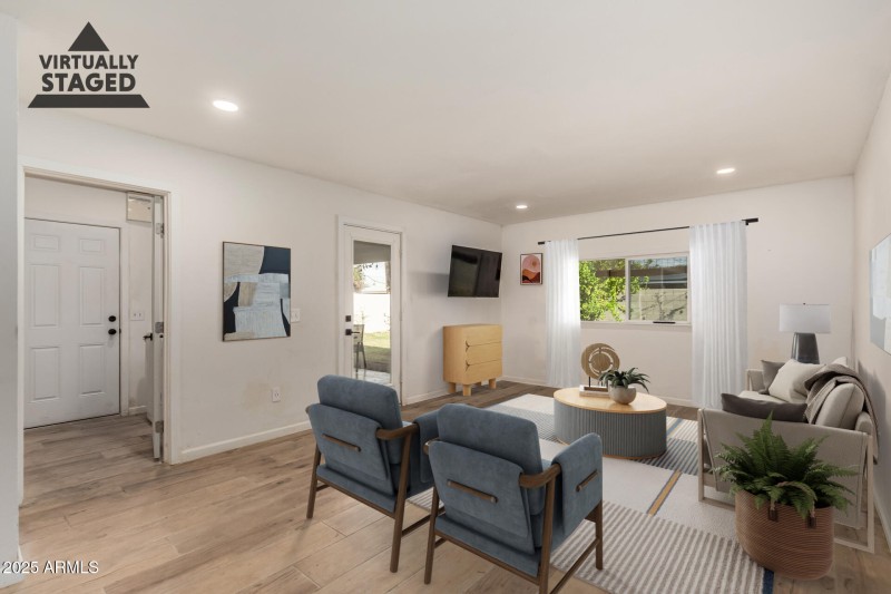 Family room -virtually staged