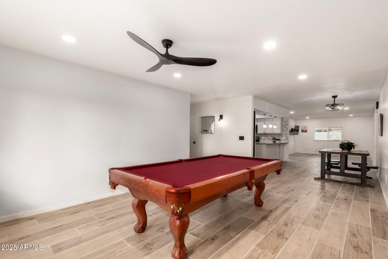 Front room to family room