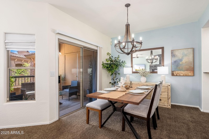 Dining room to balcony