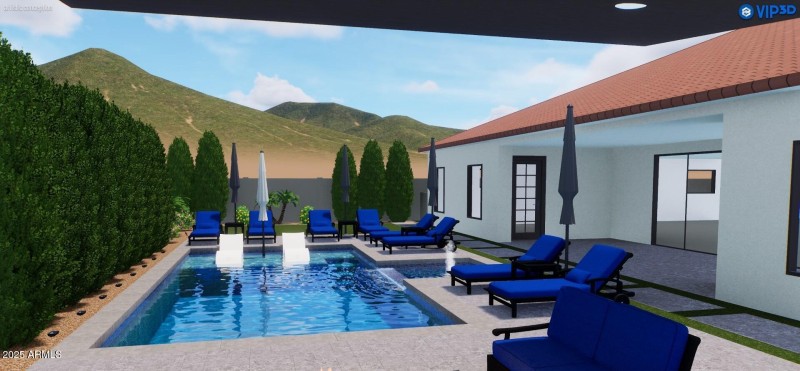 Backyard/Pool Rendering