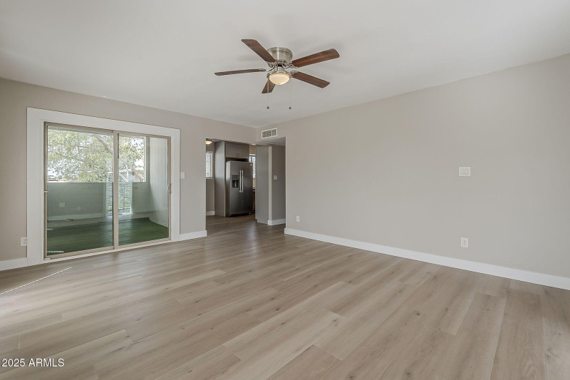 Bright Living Room with Patio Access