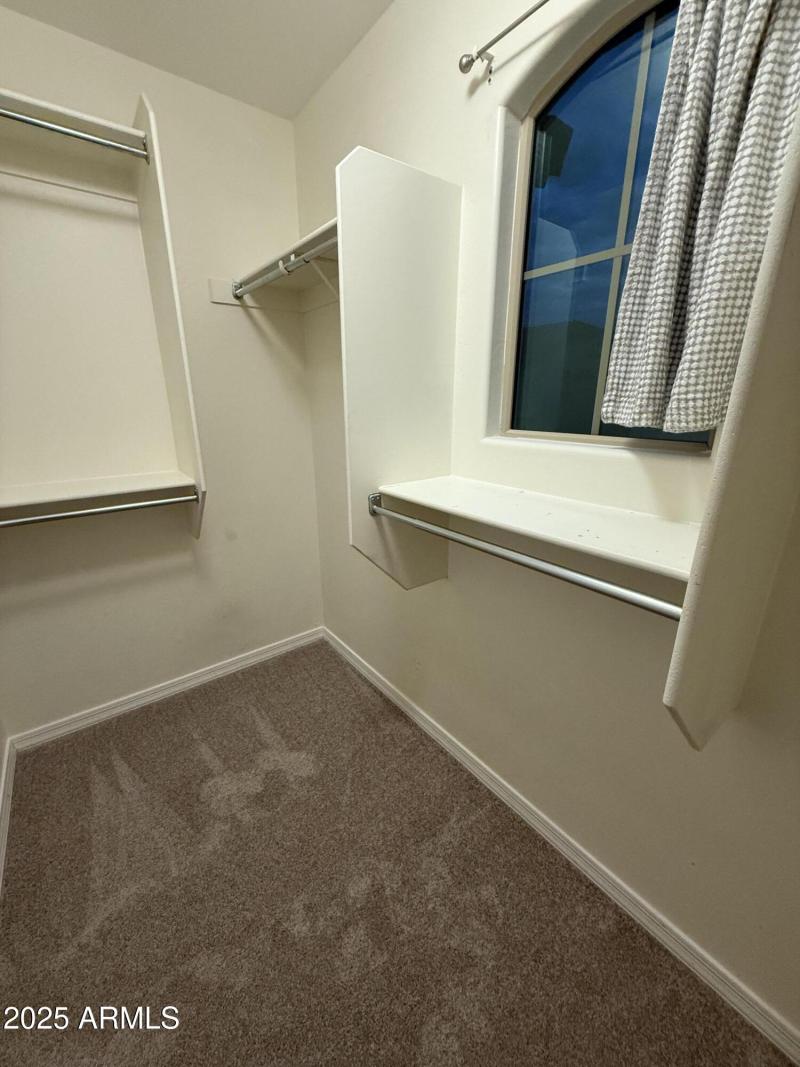 Walk-in primary closet