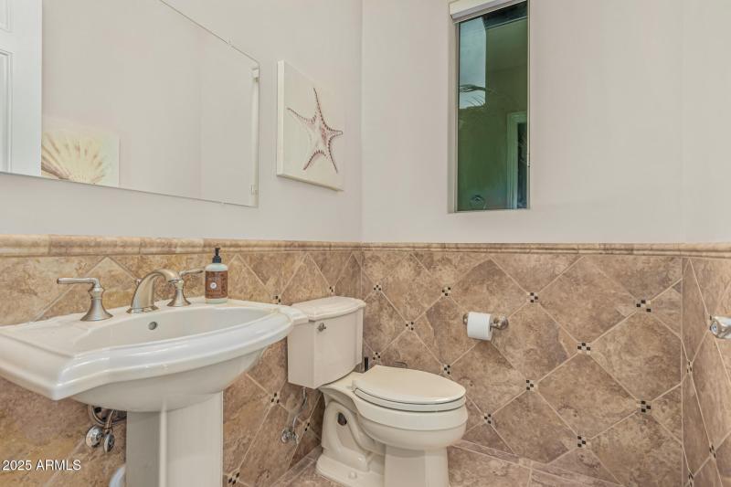 powder room downstairs