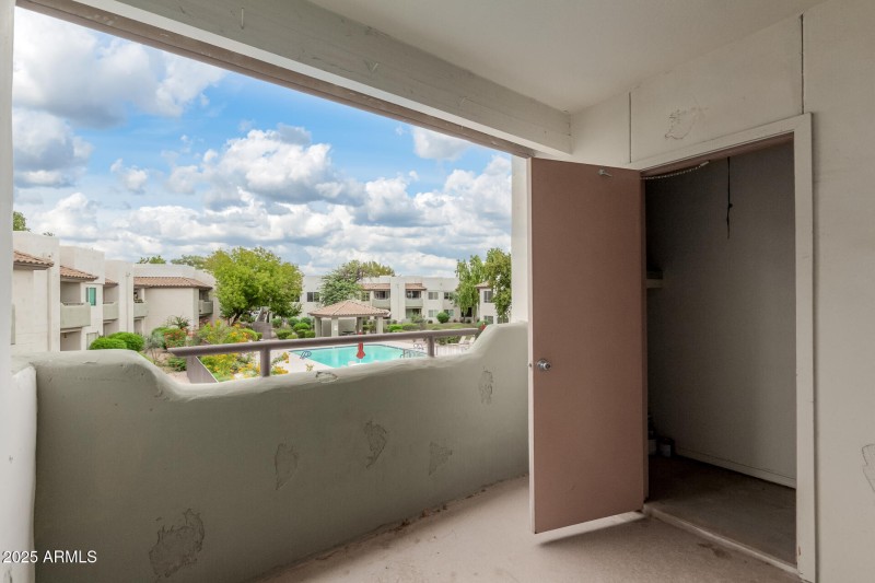 Private Balcony with Storage