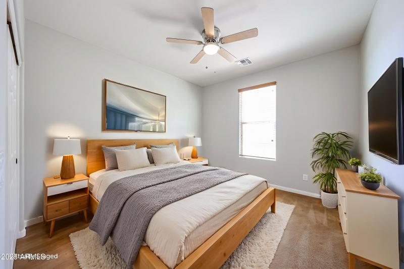 Secondary Bedroom - Virtually Staged