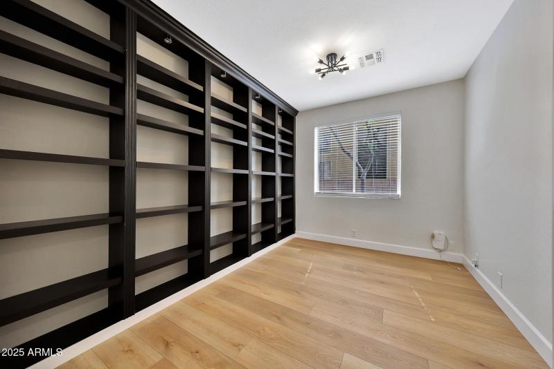 Downstairs Office with Bookshelves