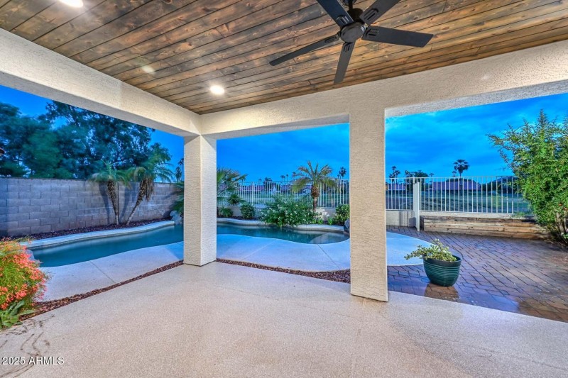 Night-Covered Patio-Backyard