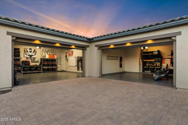 four car upgraded garages