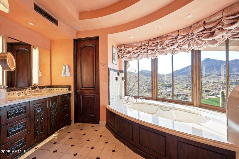 Master Vanity and Tub with Views