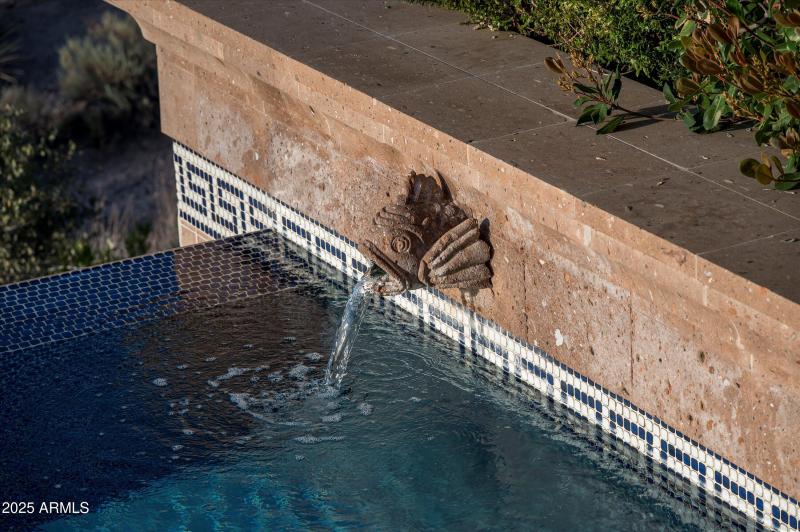 Pool Fountain Detail