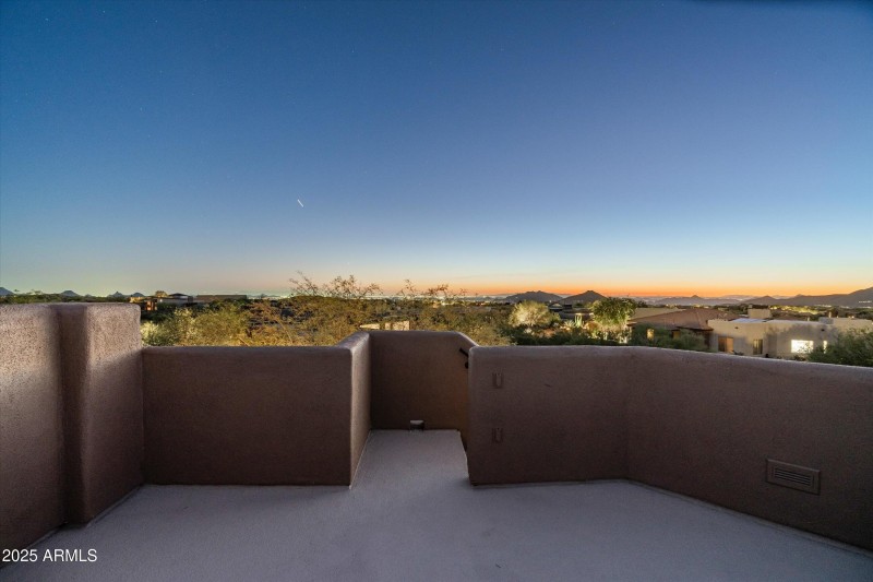 Upper deck city lights