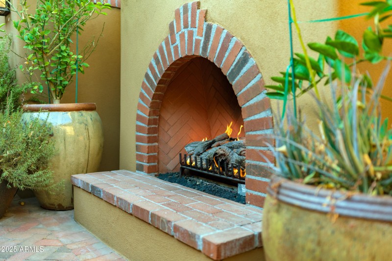 Courtyard Fireplace