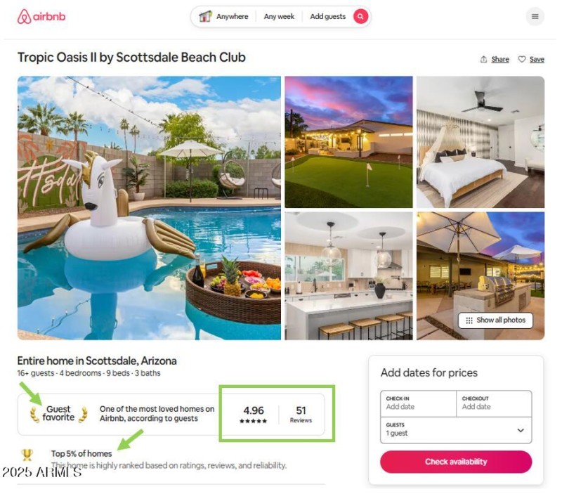 Airbnb Listing 5 Stars Guest Fav