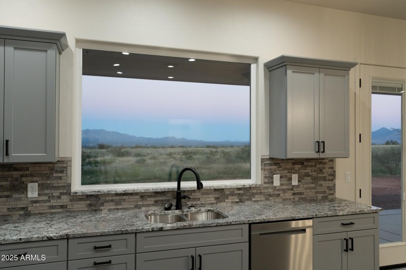 scenic view from sink