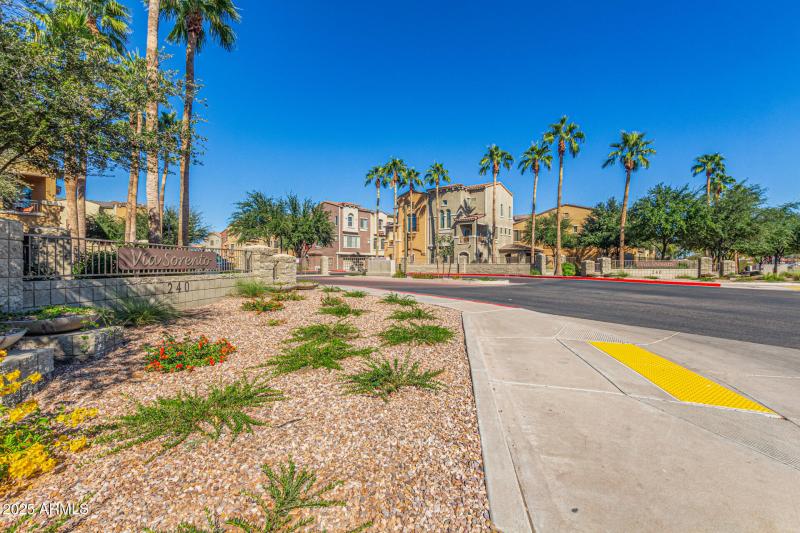 Gated front entrance