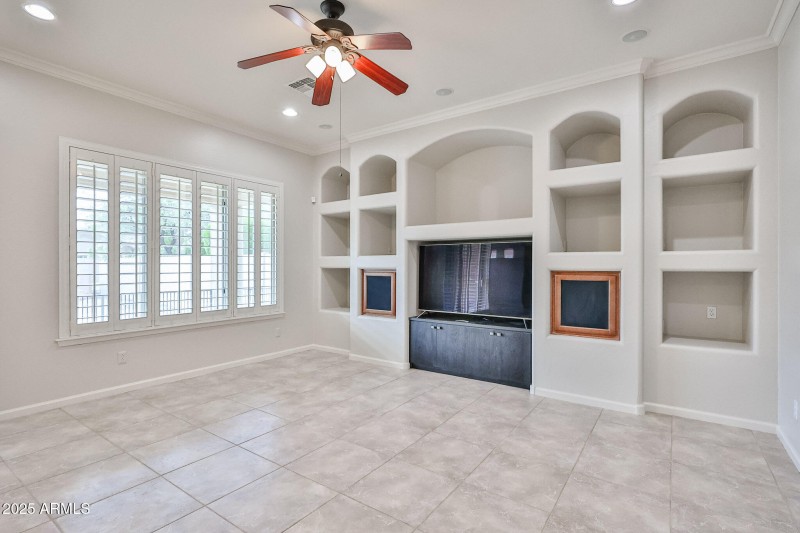 Great Room w/ Built-Ins