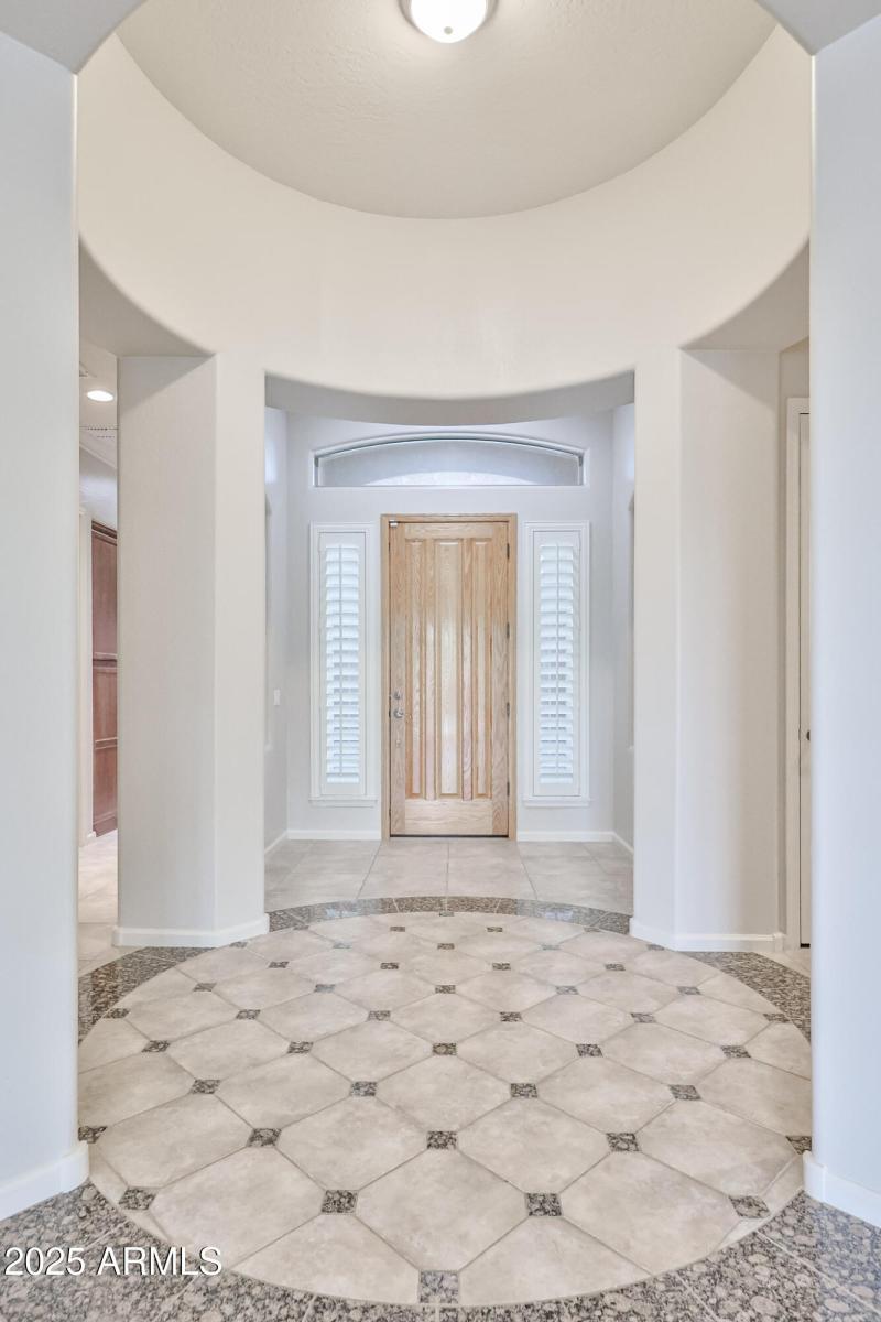 Rounded Front Door Entry