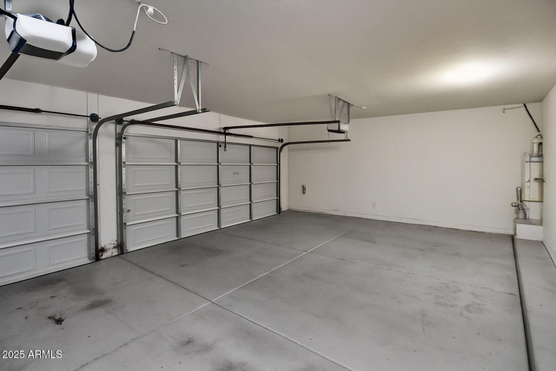 Spacious 3 car garage