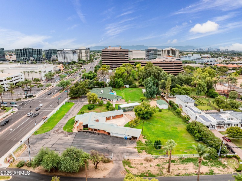 Aerial looking South