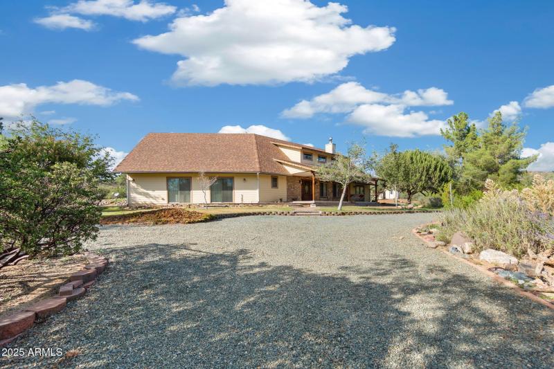 View from driveway